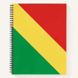 Flagge der Republik Kongo Notizblock