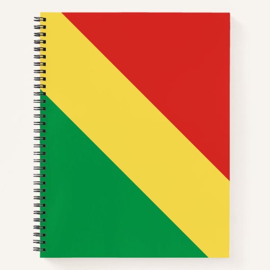 Flagge der Republik Kongo Notizblock (Vorderseite)