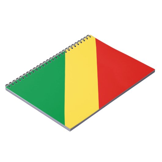 Flagge der Republik Kongo Notizblock (Linke Seite)