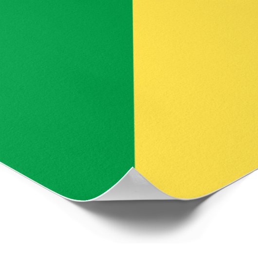 Flagge der Republik Kongo Poster (Ecke)