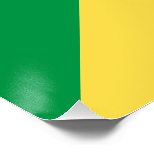 Flagge der Republik Kongo Poster (Ecke)