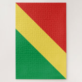 Flagge der Republik Kongo Puzzle (Vertikal)