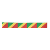 Flagge der Republik Kongo Satinband (Vorderseite)