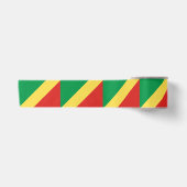 Flagge der Republik Kongo Satinband (Vorderseite)