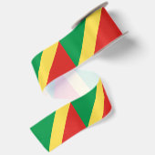 Flagge der Republik Kongo Satinband (Rückseite)