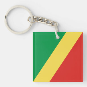 Flagge der Republik Kongo Schlüsselanhänger