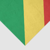 Flagge der Republik Kongo Seidenpapier (Ausschnitt)
