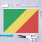 Flagge der Republik Kongo Seidenpapier (Handwerk)