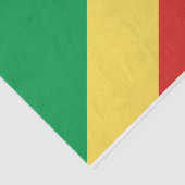 Flagge der Republik Kongo Seidenpapier (Ausschnitt)