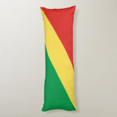 Flagge der Republik Kongo Seitenschläferkissen (Rückseite (Vertikal))