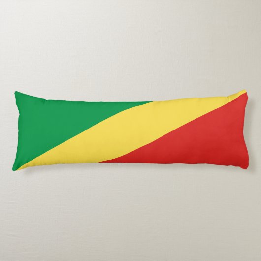 Flagge der Republik Kongo Seitenschläferkissen (Vorderseite)