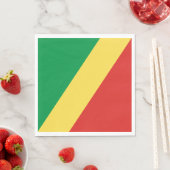 Flagge der Republik Kongo Serviette (Beispiel)