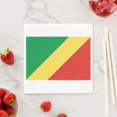Flagge der Republik Kongo Serviette (Beispiel)