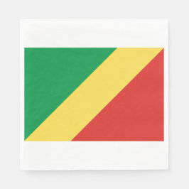Flagge der Republik Kongo Serviette