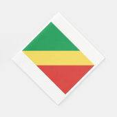 Flagge der Republik Kongo Serviette (Ecke)