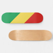 Flagge der Republik Kongo Skateboard (Horizontal)