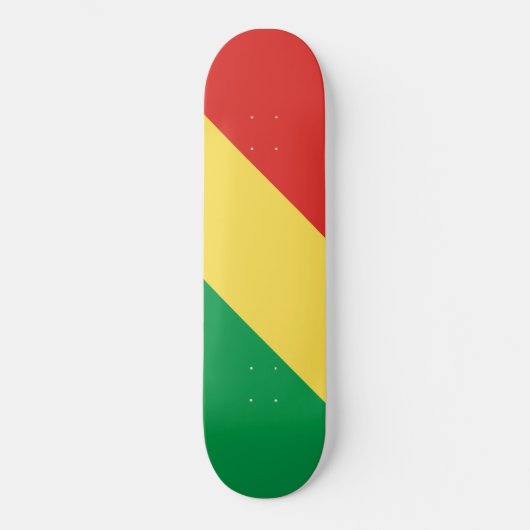 Flagge der Republik Kongo Skateboard (Vorderseite)
