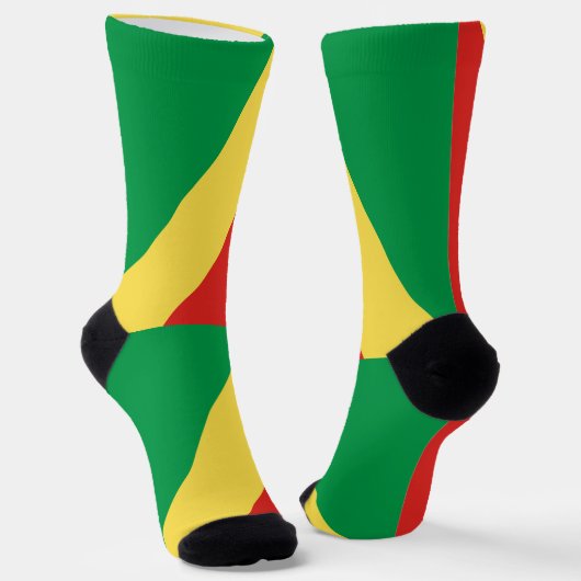 Flagge der Republik Kongo Socken (Gewinkelt)