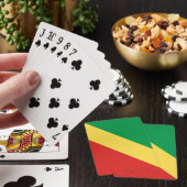 Flagge der Republik Kongo Spielkarten (In Situ)