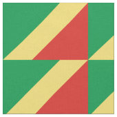 Flagge der Republik Kongo Stoff (Nahaufnahme)