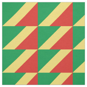 Flagge der Republik Kongo Stoff