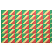 Flagge der Republik Kongo Stoff (Fat Quarter (45,7 x 55,9 cm))
