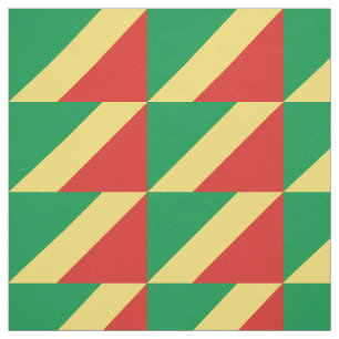 Flagge der Republik Kongo Stoff