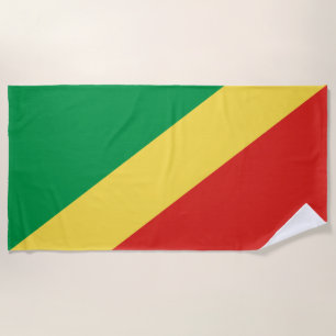 Flagge der Republik Kongo Strandtuch