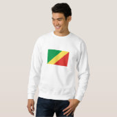 Flagge der Republik Kongo Sweatshirt (Vorne ganz)