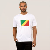 Flagge der Republik Kongo T-Shirt (Vorne ganz)