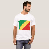 Flagge der Republik Kongo T-Shirt (Vorne ganz)