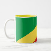 Flagge der Republik Kongo Zweifarbige Tasse (Links)