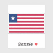Flagge der Republik Liberia Aufkleber (Blatt)