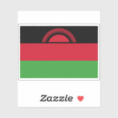 Flagge der Republik Malawi Aufkleber (Blatt)