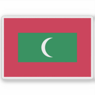 Flagge der Republik Malediven Aufkleber