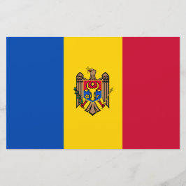 Flagge der Republik Moldau Briefpapier