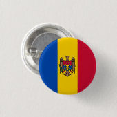 Flagge der Republik Moldau Button (Vorne & Hinten)