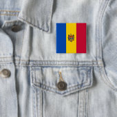 Flagge der Republik Moldau Button (Beispiel)