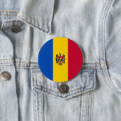 Flagge der Republik Moldau Button (Beispiel)