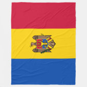 Flagge der Republik Moldau Fleecedecke (Vorderseite)