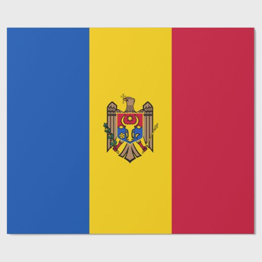 Flagge der Republik Moldau Geschenkpapier (Flach)