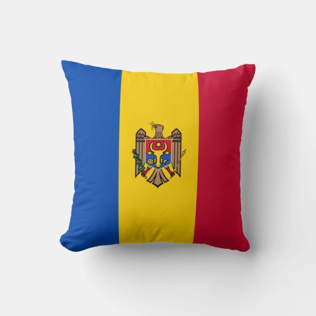 Flagge der Republik Moldau Kissen (Vorderseite)
