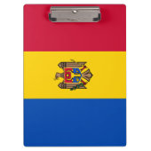 Flagge der Republik Moldau Klemmbrett (Vorderseite)
