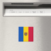 Flagge der Republik Moldau Magnet (In Situ (Geschirrspüler))