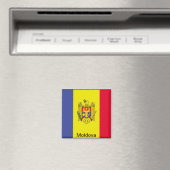 Flagge der Republik Moldau Magnet (In Situ (Geschirrspüler))