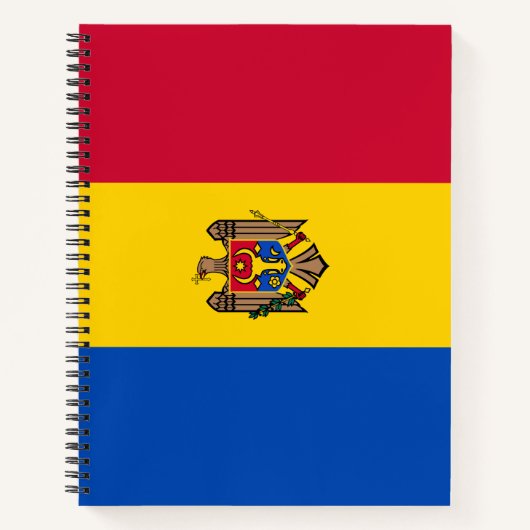 Flagge der Republik Moldau Notizblock (Vorderseite)
