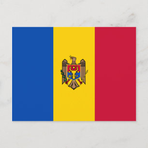 Flagge der Republik Moldau Postkarte
