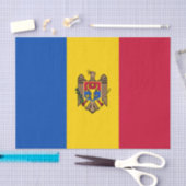 Flagge der Republik Moldau Seidenpapier (Handwerk)