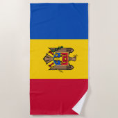 Flagge der Republik Moldau Strandtuch (Vorderseite)