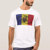 Flagge der Republik Moldau T-Shirt (Vorderseite)